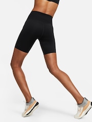 Nike Black Go Firm-Support High-Waisted 8" Biker Shorts with Pockets - Image 3 of 10