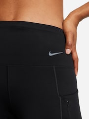 Nike Black Go Firm-Support High-Waisted 8" Biker Shorts with Pockets - Image 5 of 10
