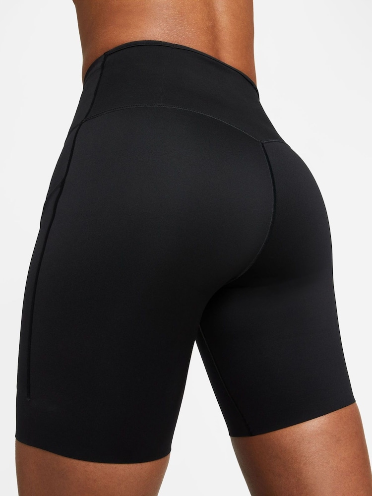 Nike Go Firm-Support High-Waisted 8" Biker Shorts with Pockets - Image 6 of 10