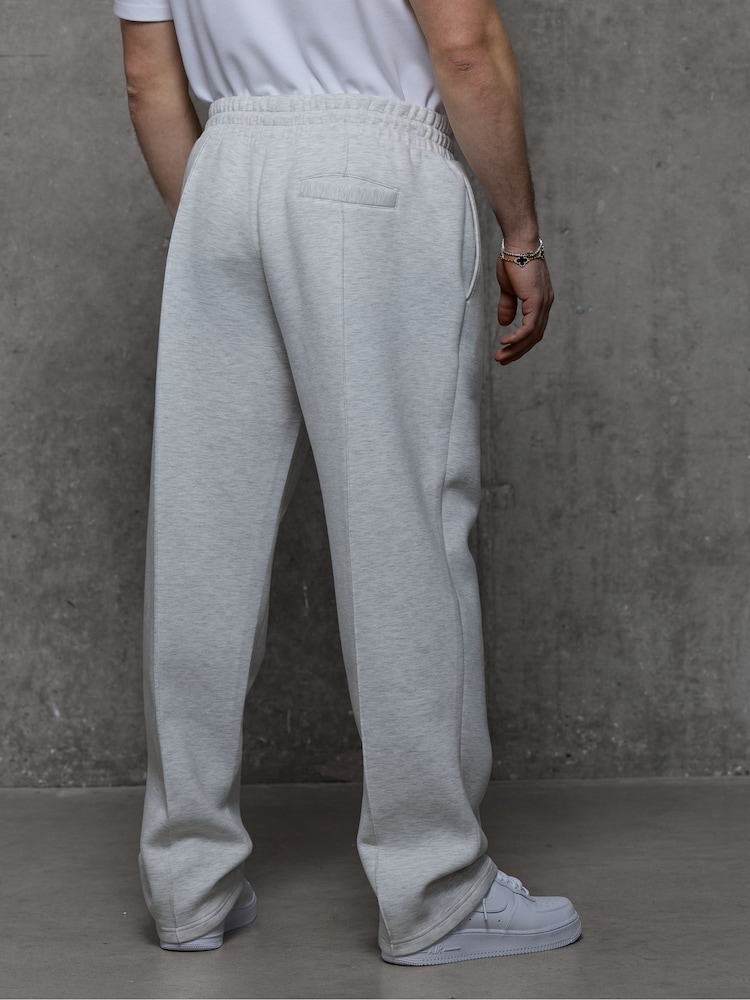 Kem Collection Grey Regular Fit Open Hem Joggers - Image 2 of 5 Kem Collection Grey Regular Fit Open Hem Joggers - Image 2 of 5
