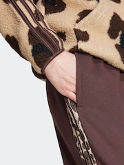 adidas Brown Animal 3 Stripe Joggers - Image 4 of 6