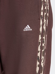 adidas Brown Animal 3 Stripe Joggers - Image 5 of 6