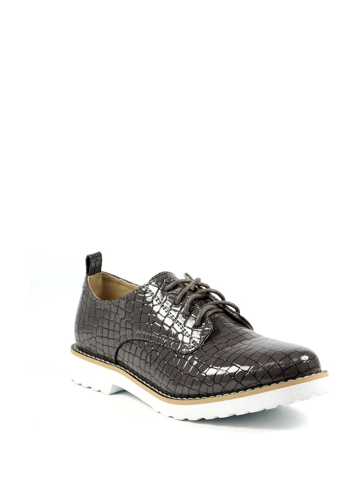 Lunar Croft Croc Lace Up Shoes - Image 2 of 9