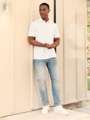 Weiß - Reguläre Passform - Kurzärmlige Jersey-Polo-Shirts 3er-Pack - Bild 3 von 7