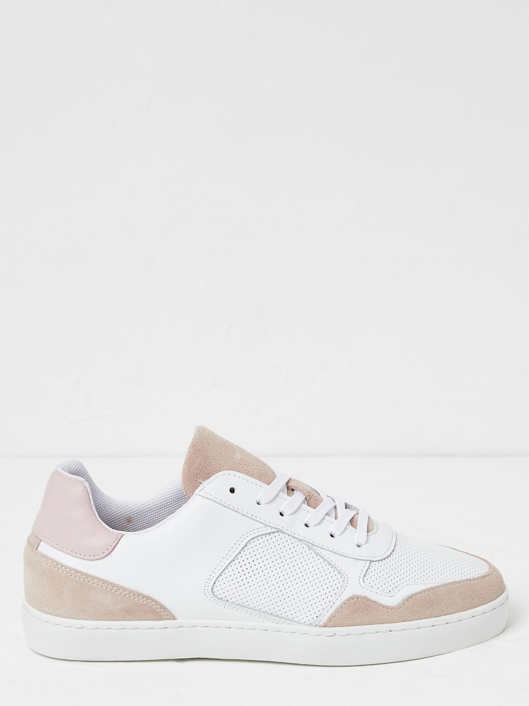 FatFace Natural Keira Skater Trainers - Image 1 of 4