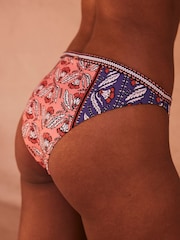 Mint Velvet Red/Blue Mid Rise Bikini Briefs - Image 2 of 4