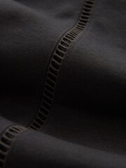 Black Ladder Trim Crew Neck Sweatshirt - Image 6 of 6
