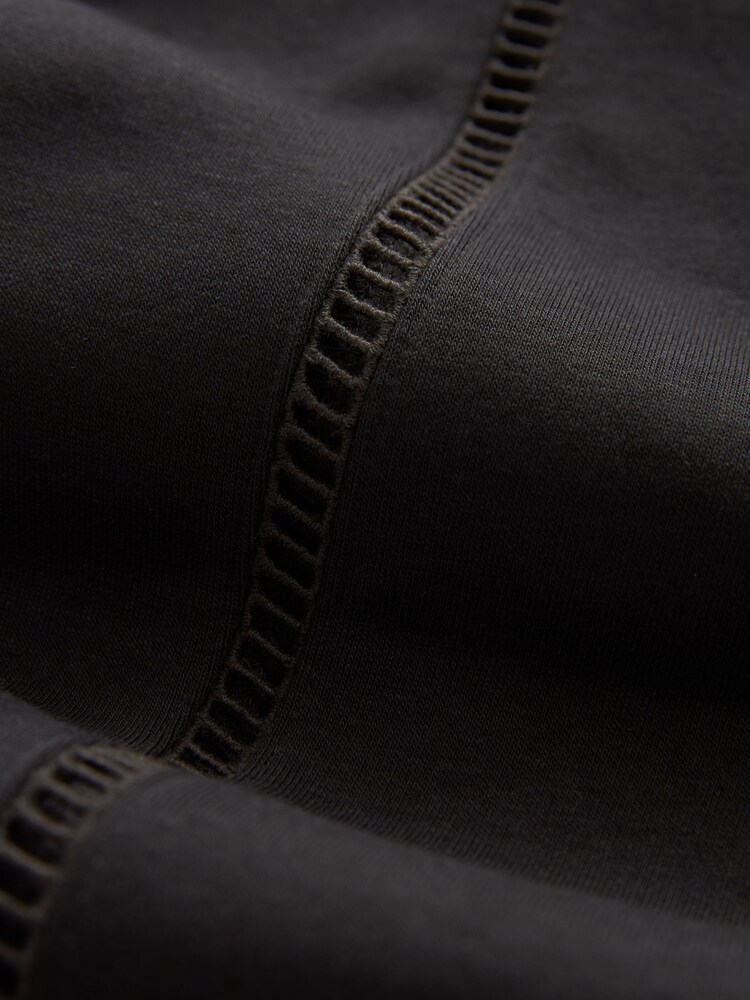Black Ladder Trim Crew Neck Sweatshirt - Image 6 of 6
