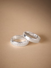 DCK Mens Silver Tone Premium Rings 2 Pack - Image 1 of 3