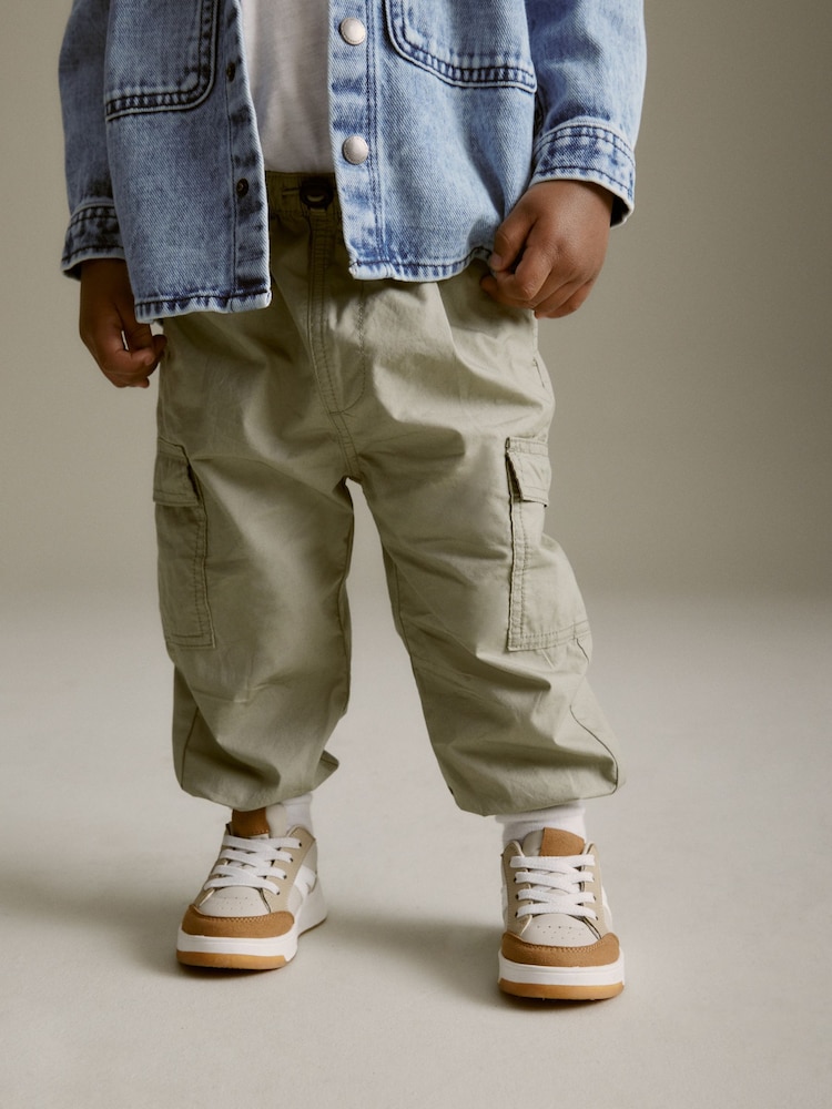 Sage Green Toggle Cargo Trousers (3mths-7yrs) - Image 1 of 7