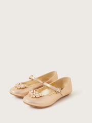 Monsoon Gold Jewel Butterfly Shimmer Ballerinas Flats - Image 1 of 3