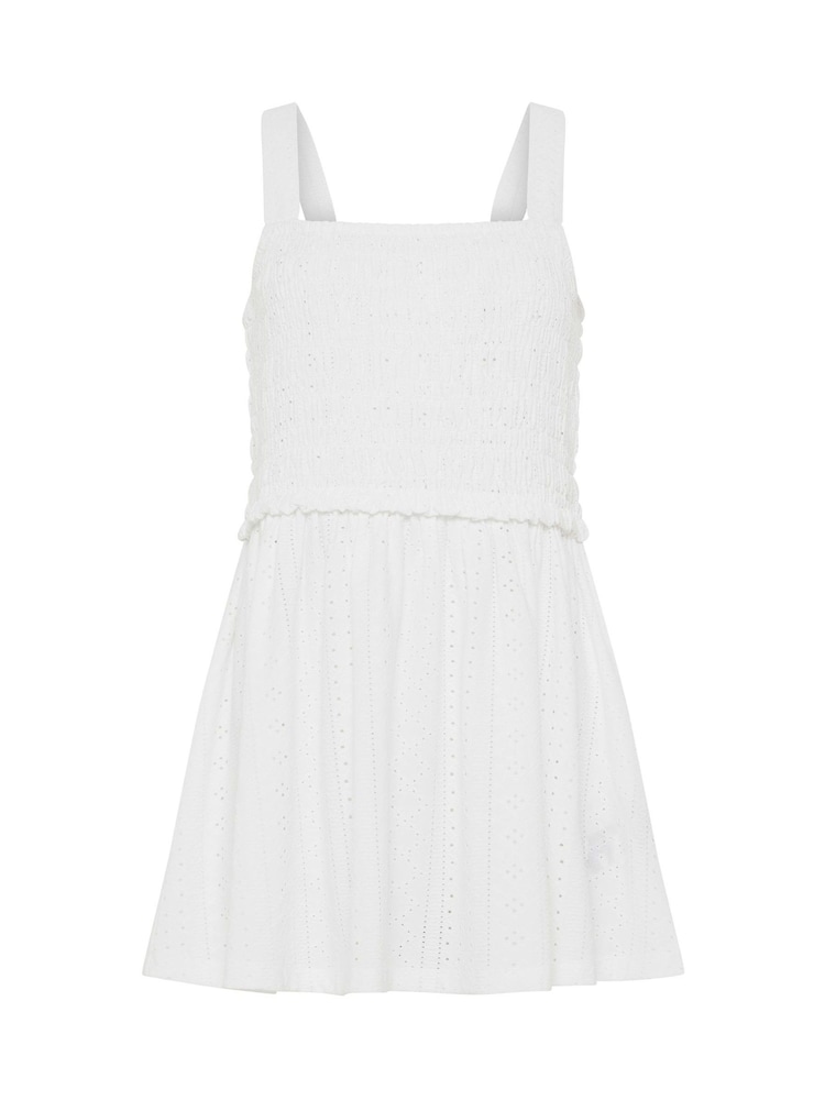 Yours Curve White Broderie Anglasie Vest Top - Image 5 of 5 Yours Curve White Broderie Anglasie Vest Top - Image 5 of 5