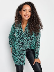 M&Co Green Long Line Shirt - Image 1 of 4