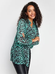M&Co Green Long Line Shirt - Image 4 of 4
