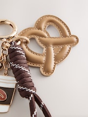 Brown Pretzel Bag Charm - Image 3 of 3