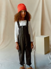 Washed Black Cargo Pocket Dungarees (3-16yrs) - Image 2 of 6