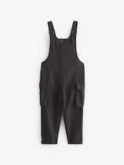 Washed Black Cargo Pocket Dungarees (3-16yrs) - Image 5 of 6