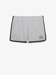 Grau - Superdry Athletic Essentials Waffle Retro Shorts - Bild 7 von 8