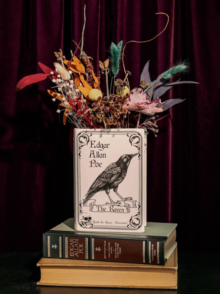 Steel Mill and Co. Multi The Raven Large Book Vase - Image 1 of 4 Steel Mill and Co. Multi The Raven Large Book Vase - Image 1 of 4