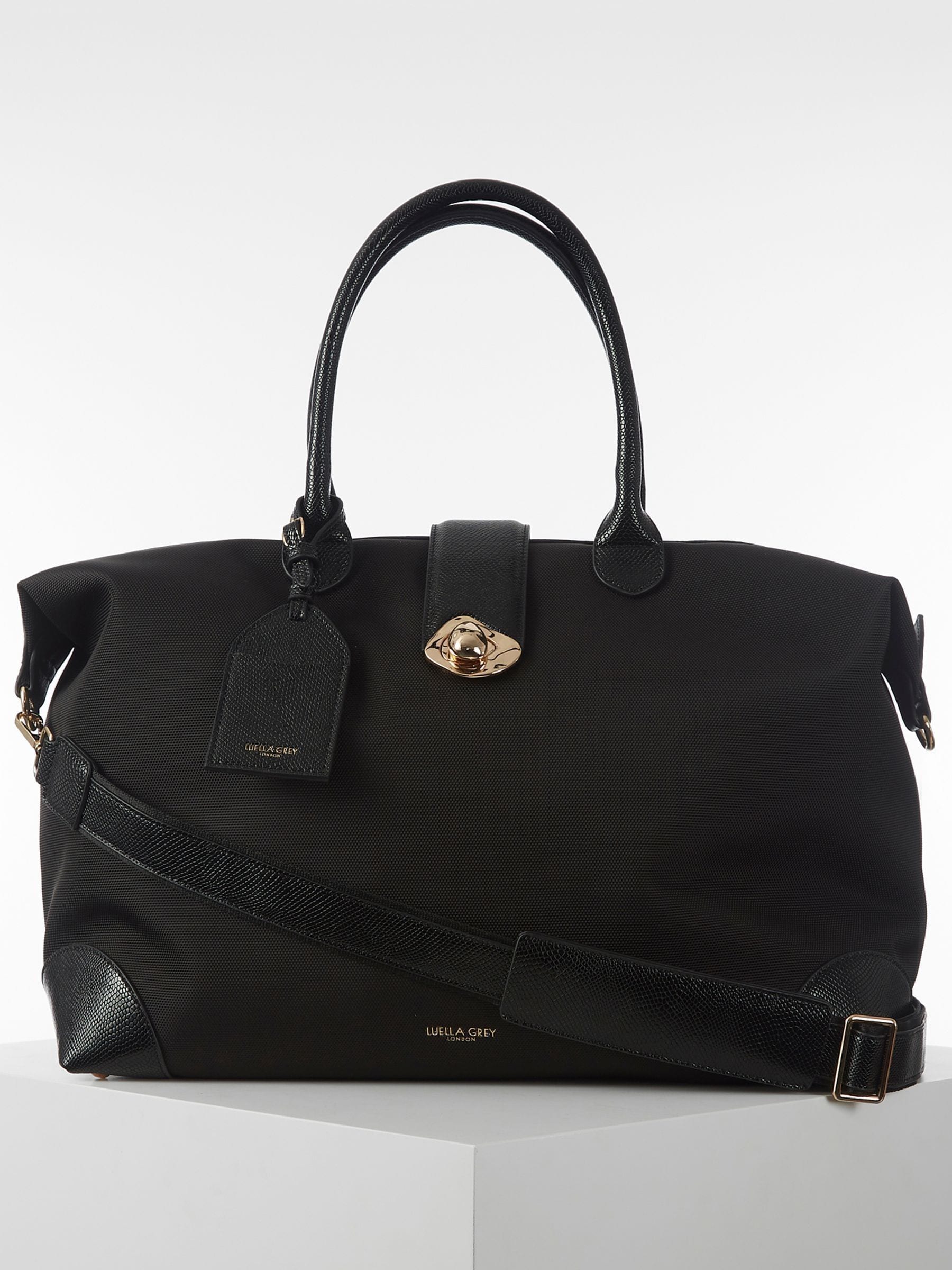 Kaufe Sie Luella Lucinda The Weekender Tasche Grau Schwarz bei Next Deutschland