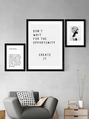 East End Prints Black Don't Wait For The Opportunity Framed Print - Image 3 of 3