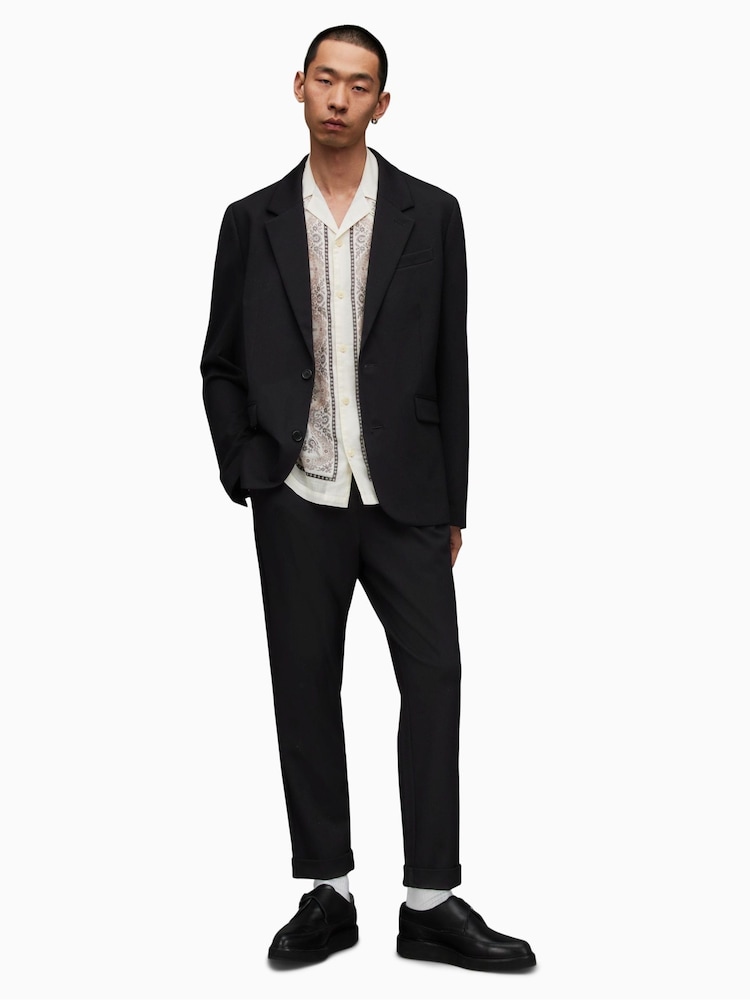 AllSaints Black Dark Helm Blazer - Image 1 of 10