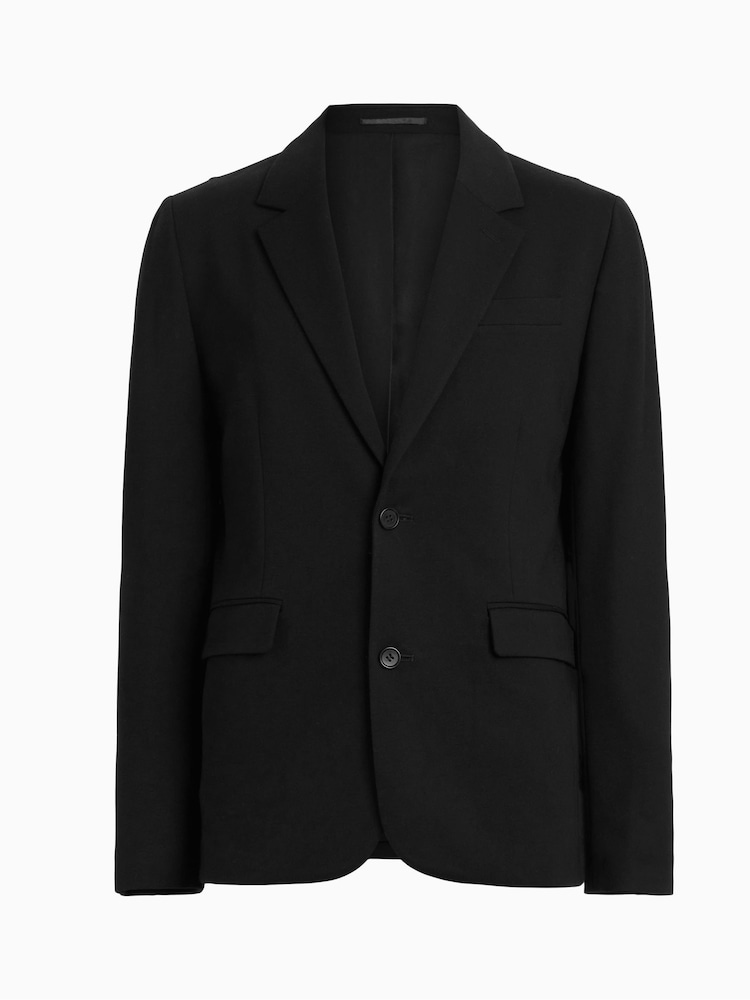 AllSaints Black Dark Helm Blazer - Image 10 of 10