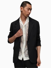AllSaints Black Dark Helm Blazer - Image 3 of 10