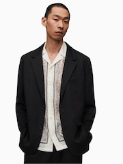 AllSaints Black Dark Helm Blazer - Image 7 of 10