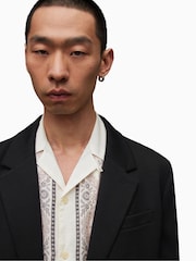 AllSaints Black Dark Helm Blazer - Image 8 of 10