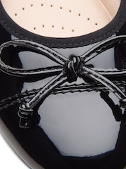 Clarks Black Standard Fit (D) Patent Leather Loreleigh Ballerina Shoes - Image 8 of 8