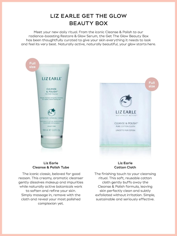 Liz Earle Get The Glow Beauty Box (Worth £140.50) - Image 2 of 3 Liz Earle Get The Glow Beauty Box (Worth £140.50) - Image 2 of 3