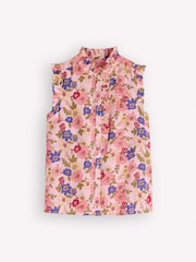 Boden Pink Isabel Sleeveless Linen Top - Image 1 of 1