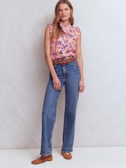Boden Pink Isabel Sleeveless Linen Top - Image 5 of 6