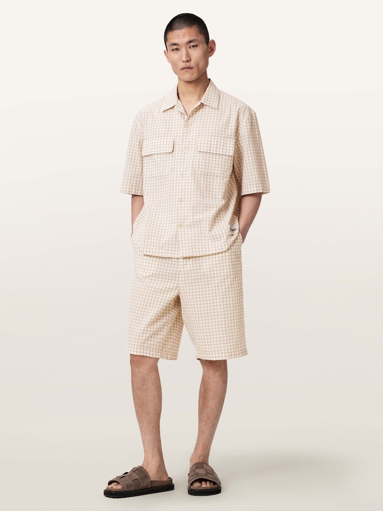 AllSaints Yellow Rockland Shorts - Image 2 of 8 AllSaints Yellow Rockland Shorts - Image 2 of 8