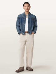 AllSaints Blue Roth Denim Jacket - Image 5 of 6