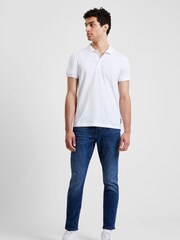 French Connection White Signature 100% Cotton Polo Shirt - Image 2 of 4