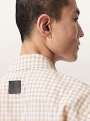 AllSaints Yellow Rockland Short Sleeve Shirt - Image 3 of 6