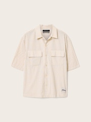 AllSaints Yellow Rockland Short Sleeve Shirt - Image 6 of 6