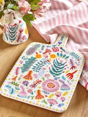 Lucy Tiffney Multi Floral Ceramic Platter - Image 3 of 4