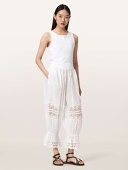 AllSaints White Solene Trousers - Image 3 of 7
