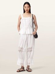 AllSaints White Solene Trousers - Image 5 of 7