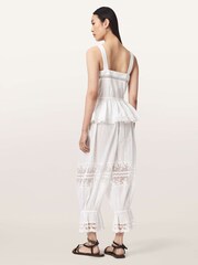 AllSaints White Solene Trousers - Image 6 of 7