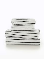 Deyongs Grey Malmo 100% Cotton Stripe Towel - Image 2 of 3