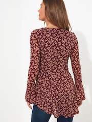 Joe Browns Red Beautiful Zip Top - Image 2 of 5