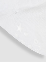 JoJo Maman Bébé White 3-Pack Short Cotton Socks - Image 2 of 3