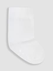 JoJo Maman Bébé White 3-Pack Short Cotton Socks - Image 3 of 3