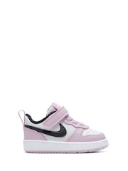 Nike Pink Court Borough Low 2 Baby/Toddler Shoes - Image 1 of 7