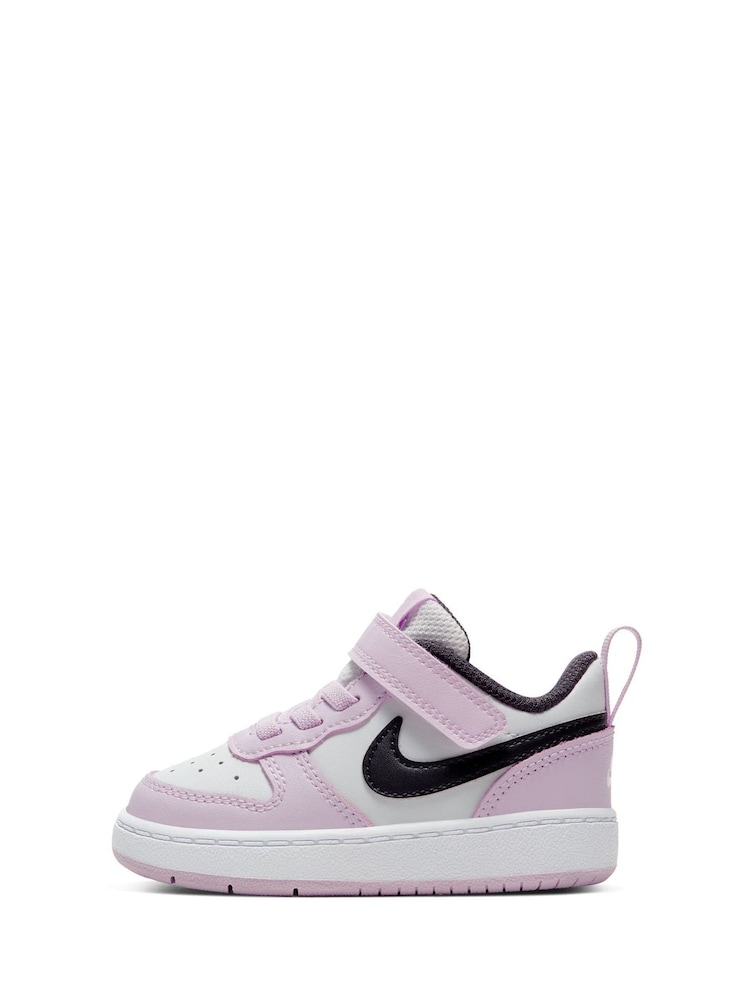 Nike Pink Court Borough Low 2 Baby/Toddler Shoes - Image 2 of 7