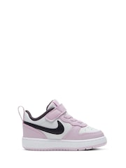Nike Pink Court Borough Low 2 Baby/Toddler Shoes - Image 3 of 7